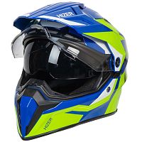 Шлем HIZER J6808 #2 yellow/blue (2 визора) размер L 