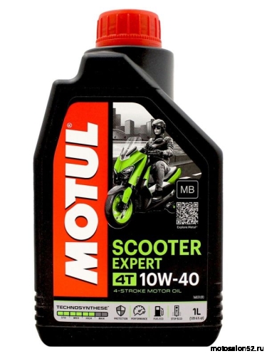 Масло 4Т Motul Scooter Expert SAE10W40 1л VN NEW (М+) 