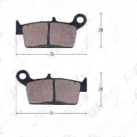 Колодки дискового тормоза Honda Lead 50/90 CN