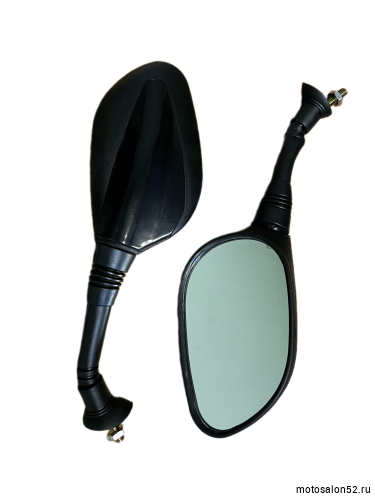 Зеркала d-8 каплевидные черные с вставкой (1040) 