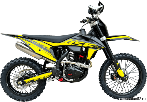 Мотоцикл кроссовый BSE T4 Yellow (ZS172FMM-5)  фото 2