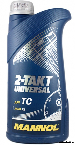 Масло 2T MANNOL 2-TAKT Universal API TC JASO FB минеральное 1л