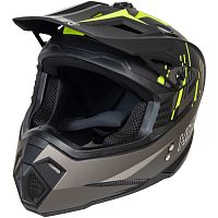 Шлем HIZER J6801 #1 gray/lemon размер XL 