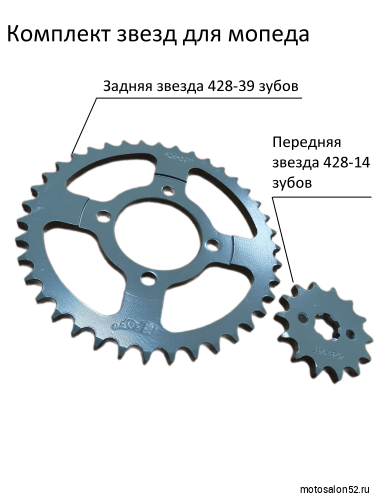 Звезда задняя (428-39Т) + передняя (428-14Т) Альфа,Дельта FDF фото 4