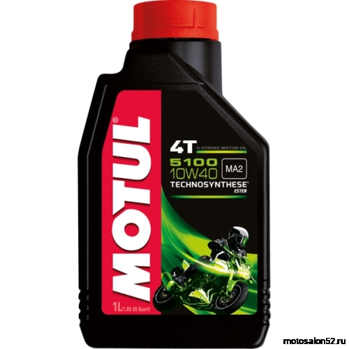Масло 4Т Motul 5100 SAE10w-40 API SM/SG JASO MA2 TECHNOSYNTHESE® 1л 