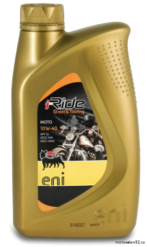 Масло 4T ENI 10W40 I-RIDE MOTO полусинтетическое моторное масло 1л 