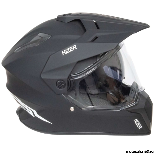 Шлем HIZER J6808 #5 matte/black (2 визора) размер S  фото 11