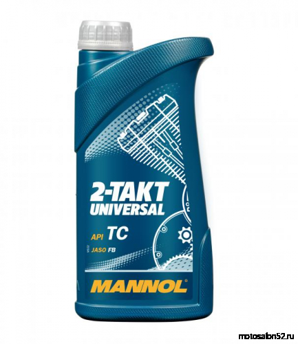 Масло 2T MANNOL 2-TAKT Universal API TC JASO FB минеральное 1л фото 2