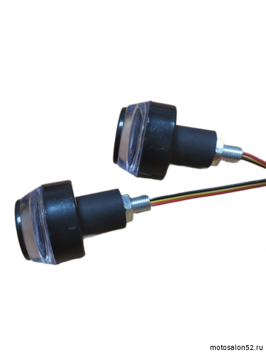 Грузики руля LED с желтой подсветкой 2 шт.  фото 2