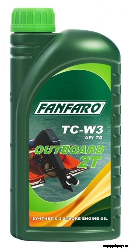 Масло 2Т FANFARO M-2T API TC NMMA TC-W3 OUTBOARD синтетическое 1л 