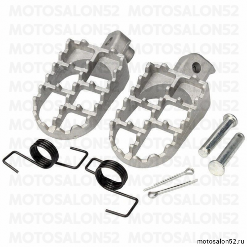 Подножка водителя (пара) KAYO KLX, CRF, TTR125, BSE, APOLLO, MX серые