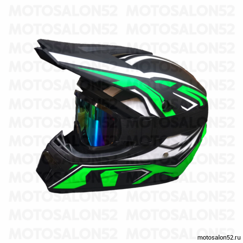 Шлем (кроссовый) CROSS RACING 225 (очки+подшлемник) 