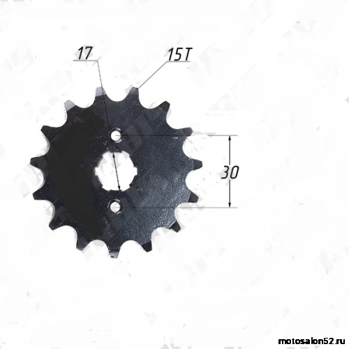 Звезда передняя (420-15Т); d-20 mm Kayo Bassic/TTR125 CN питбайк