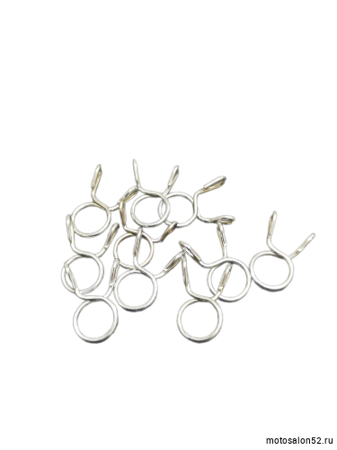 Хомут самозажимной для бензошланга (10 шт.)  фото 4