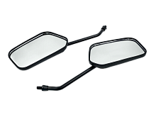 Зеркала d-8 прямоугольное черное плоское (043)  