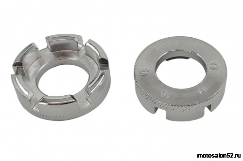 Ключ спицевой 6 размеров,8/10/11/12/13/14, О-образный, сталь 