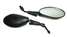 Зеркала d-8 YAMAHA ZX 016 овальные черные резьба левая + правая 