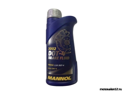 Жидкость тормозная MANNOL DOT-4 455г..(М+) 