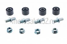 Сайлентблок крепления задней звезды CG150/CB250 17*24*9 (компл. 4 шт. с болтами)
