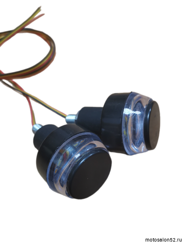 Грузики руля LED с желтой подсветкой 2 шт.  фото 4