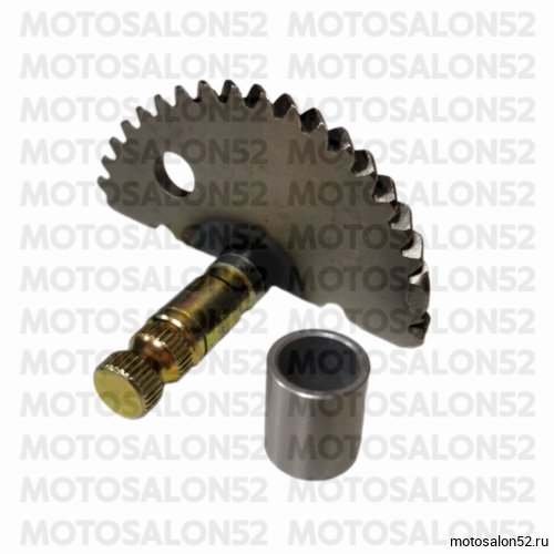 Сектор зубчатый кикстартера (полумесяц) 139 QMB колесо R10 L=55 mm CN  фото 6