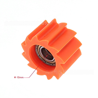 фото Ролик успокоителя приводной цепи для мотоциклов 10 мм оранжевый CN