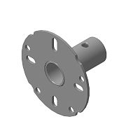 Ступица колеса мотоблока Салют.Агат 5 и 4 отверстий d-25 L-300 универсальная  