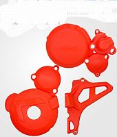 Крышки защитные на двигатель ZS NB300 Regulmoto (Красный) 