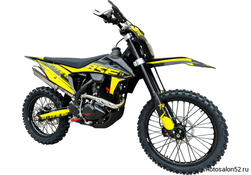 Мотоцикл кроссовый BSE T4 Yellow (ZS172FMM-5)  фото 3