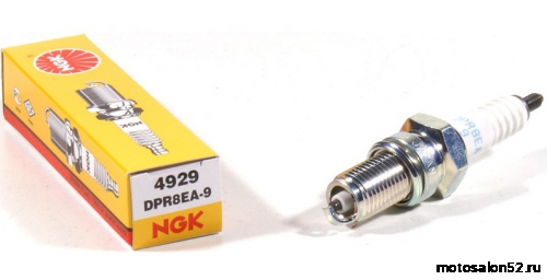 Свеча зажигания NGK DPR8EA-9 (4929) (мотоциклы)