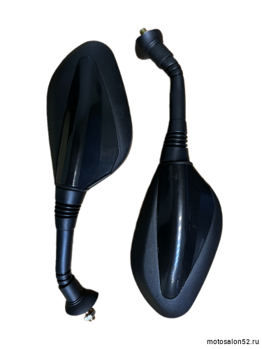 Зеркала d-8 каплевидные черные с вставкой (1040)  фото 2