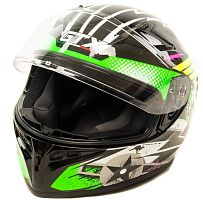 Шлем GTX 578S#1 BLACK/FLUO GREEN YELLOW 