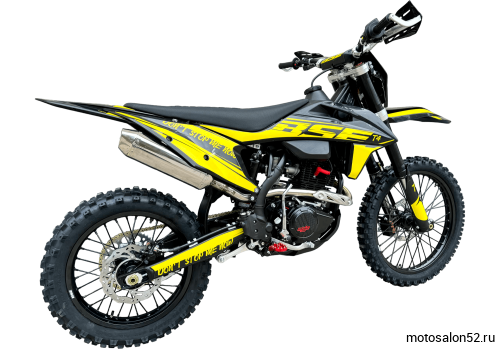 Мотоцикл кроссовый BSE T4 Yellow (ZS172FMM-5)  фото 4