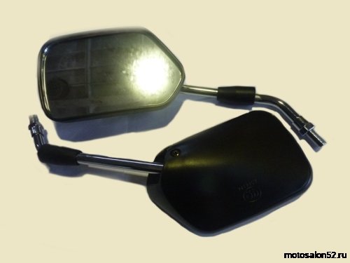 Зеркала d-10 черное ромб (Альфа) FDF 