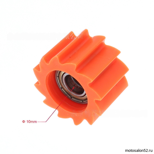 Ролик успокоителя приводной цепи для мотоциклов 10 мм оранжевый CN 