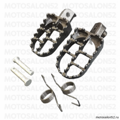 Подножка водителя (пара) KAYO KLX, CRF, TTR125, BSE, APOLLO, MX черные