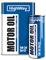 Масло 4Т High Way 5W30 API SN/CF полусинтетика 1л (мет.банка) 
