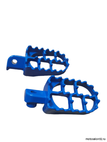 Подножка водителя (пара) KAYO KLX, CRF, TTR125, BSE, APOLLO, MX синие фото 4