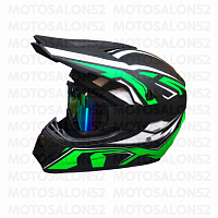 Шлем (кроссовый) CROSS RACING 225 (очки+подшлемник) 