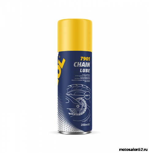 Смазка MANNOL синтетическая белая для цепей Chain Lube 7901 (200 мл.)