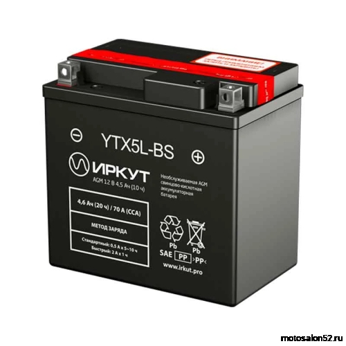 АКБ ИРКУТ YTX5L-BS 