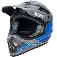 Шлем HIZER J6805 #4 grey/blue размер L 