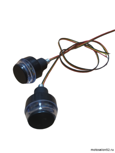 Грузики руля LED с желтой подсветкой 2 шт.  фото 3