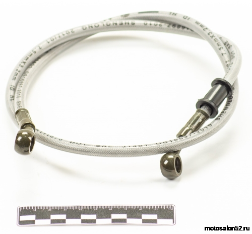 Шланг тормозной армированный с фитингами 900 mm d=10 mm серый 