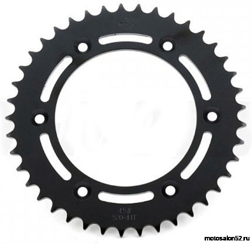 Звезда задняя (520-41T) (6x76) d-126mm KAYO K6,T4,T6 ( JT R210) стальная SM-PARTS 