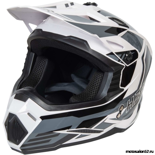 Шлем HIZER J6801 #4 white/gray размер L 