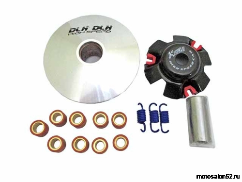 Вариатор передний 152QMI/157QMJ DHL (медно-графитовая втулка, ролики латунь 9 гр.) 