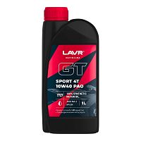 Масло 4Т LAVR SAE10W-40 API SM Moto GT OFF ROAD 1л для мотоциклов (М+) 