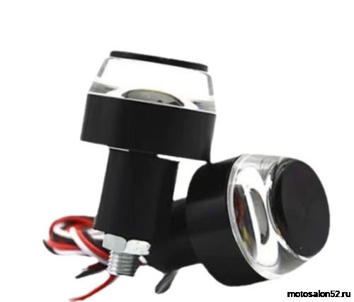 Грузики руля LED с желтой подсветкой 2 шт. 