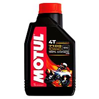 Масло 4Т Motul 7100 SAE10w-40 API SM/SG JASO MA2 100% синтетика 1л